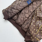 LOUIS VUITTON Monogram Leather Bomber Jacket