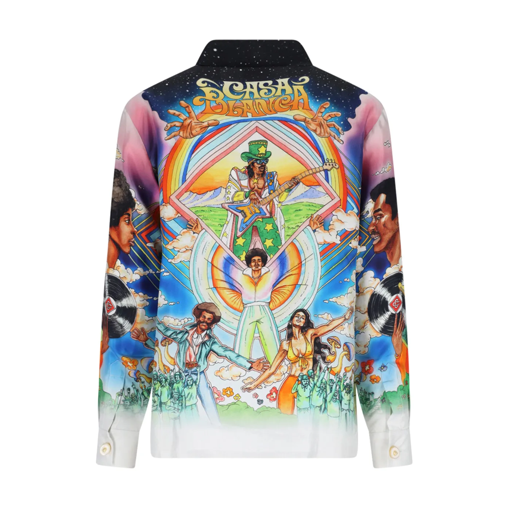 Men's CASABLANCA Long Sleeved Silk Shirt #3550