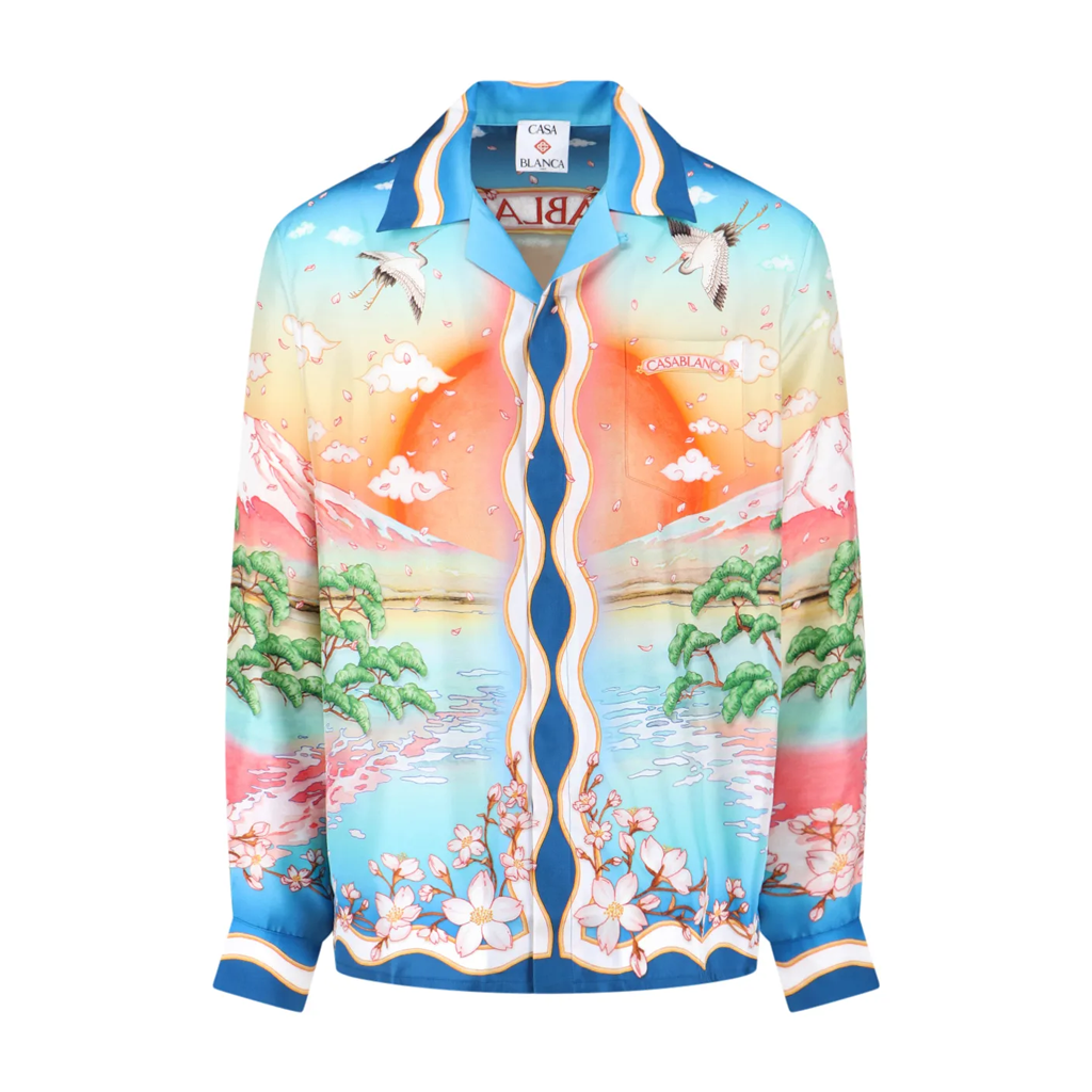 Men's CASABLANCA Long Sleeved Silk Shirt #3551