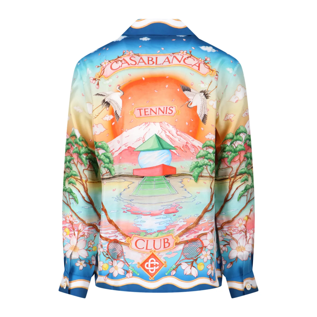 Men's CASABLANCA Long Sleeved Silk Shirt #3551