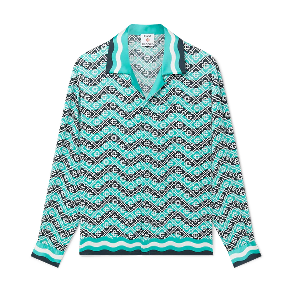 Men's CASABLANCA Long Sleeved Silk Shirt #3563