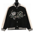Louis Vuitton Chinese Dragon Embroidered & Paneled Baseball Jacket