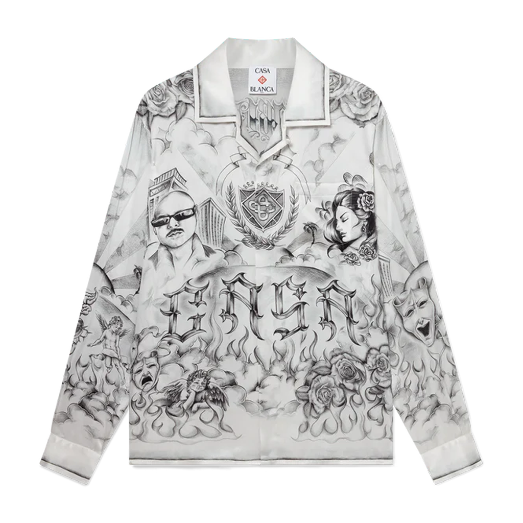 Men's CASABLANCA Long Sleeved Silk Shirt #3549