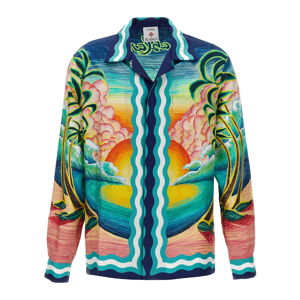 Men's CASABLANCA Long Sleeved Silk Shirt #3547