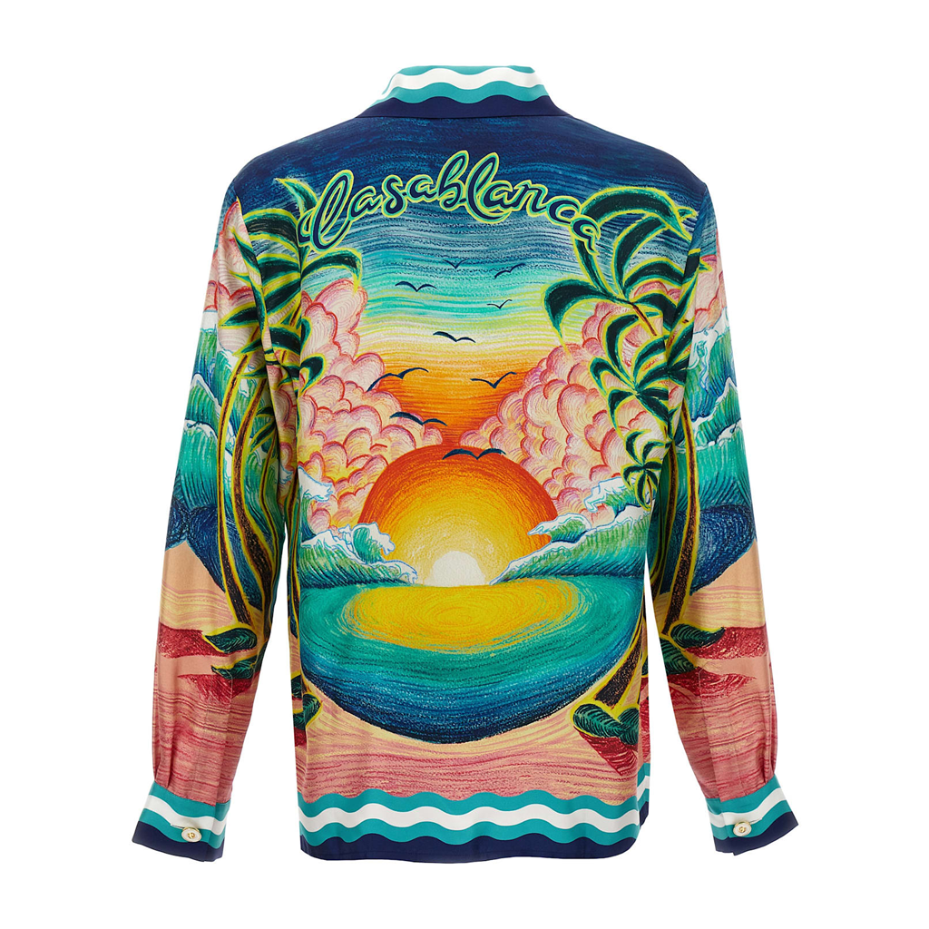 Men's CASABLANCA Long Sleeved Silk Shirt #3547