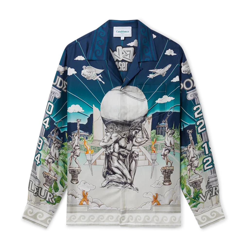 Men's CASABLANCA Long Sleeved Silk Shirt #3521