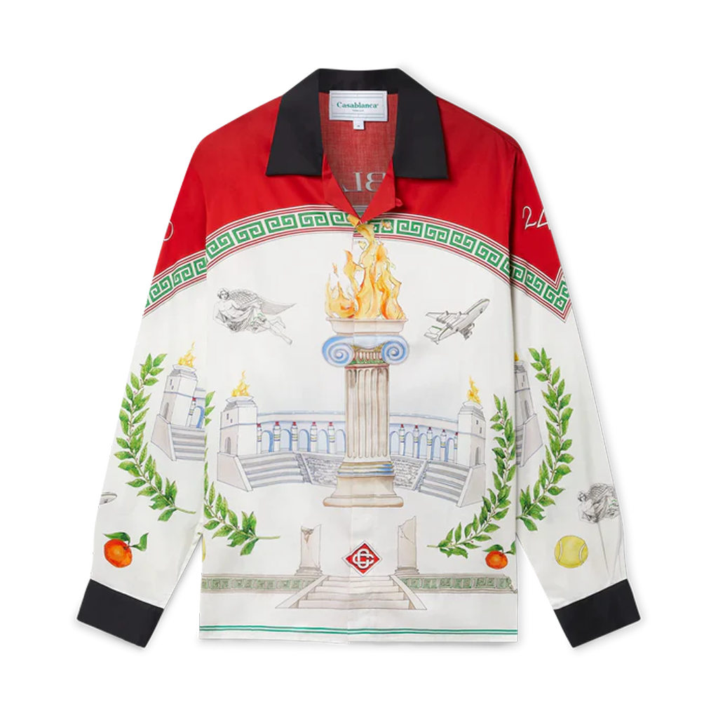 Men's CASABLANCA Long Sleeved Silk Shirt #3524