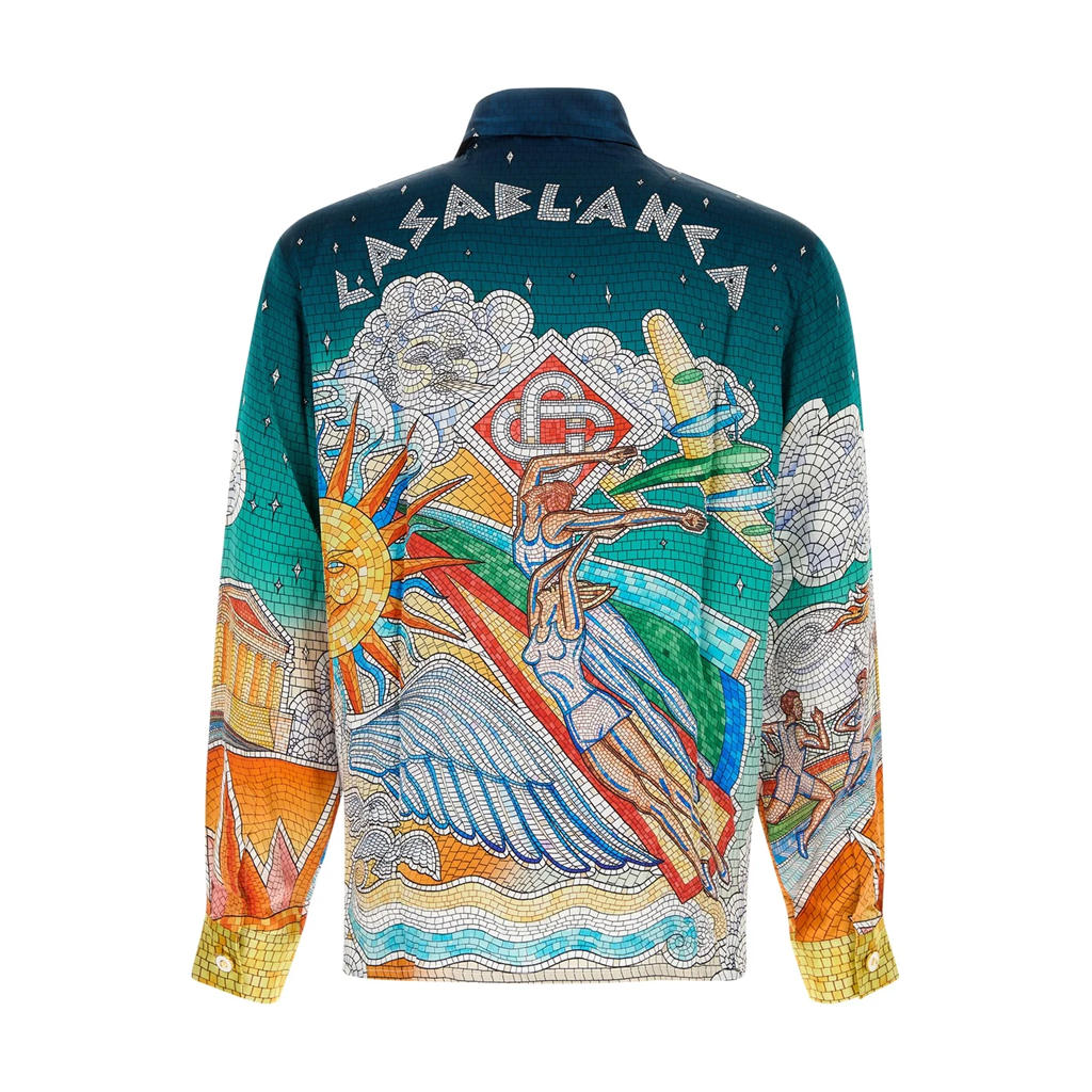 Men's CASABLANCA Long Sleeved Silk Shirt #3520