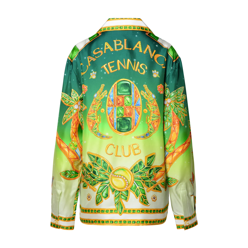 Men's CASABLANCA Long Sleeved Silk Shirt #3508