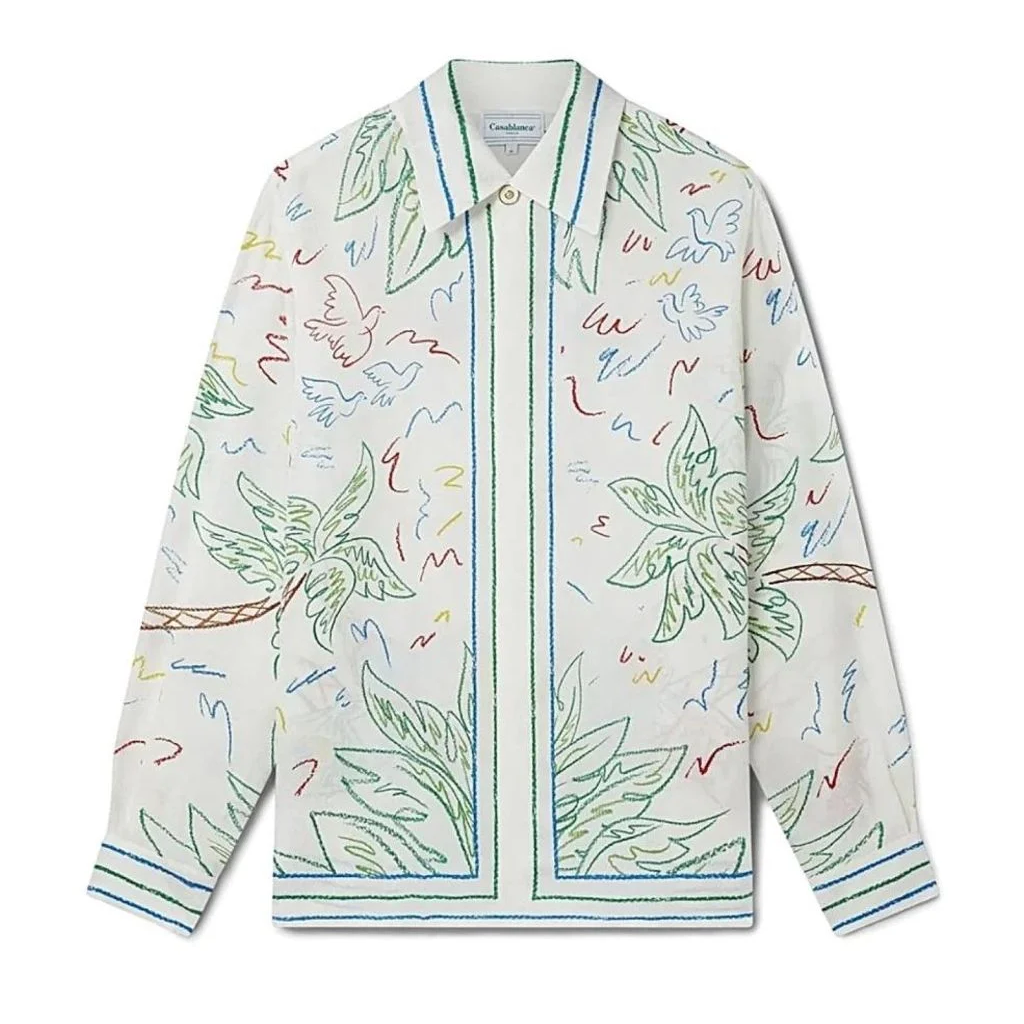 Men's CASABLANCA Long Sleeved Silk Shirt #3499