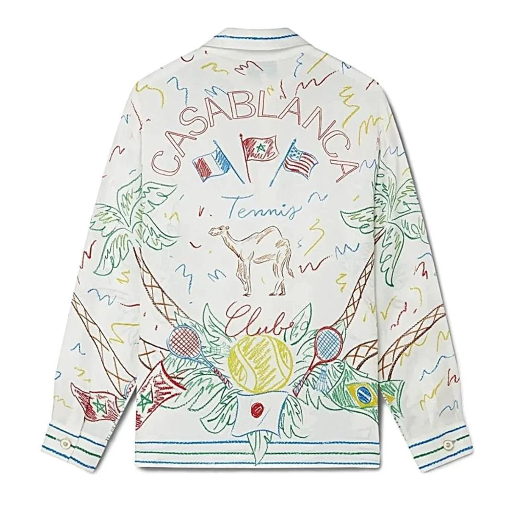 Men's CASABLANCA Long Sleeved Silk Shirt #3499