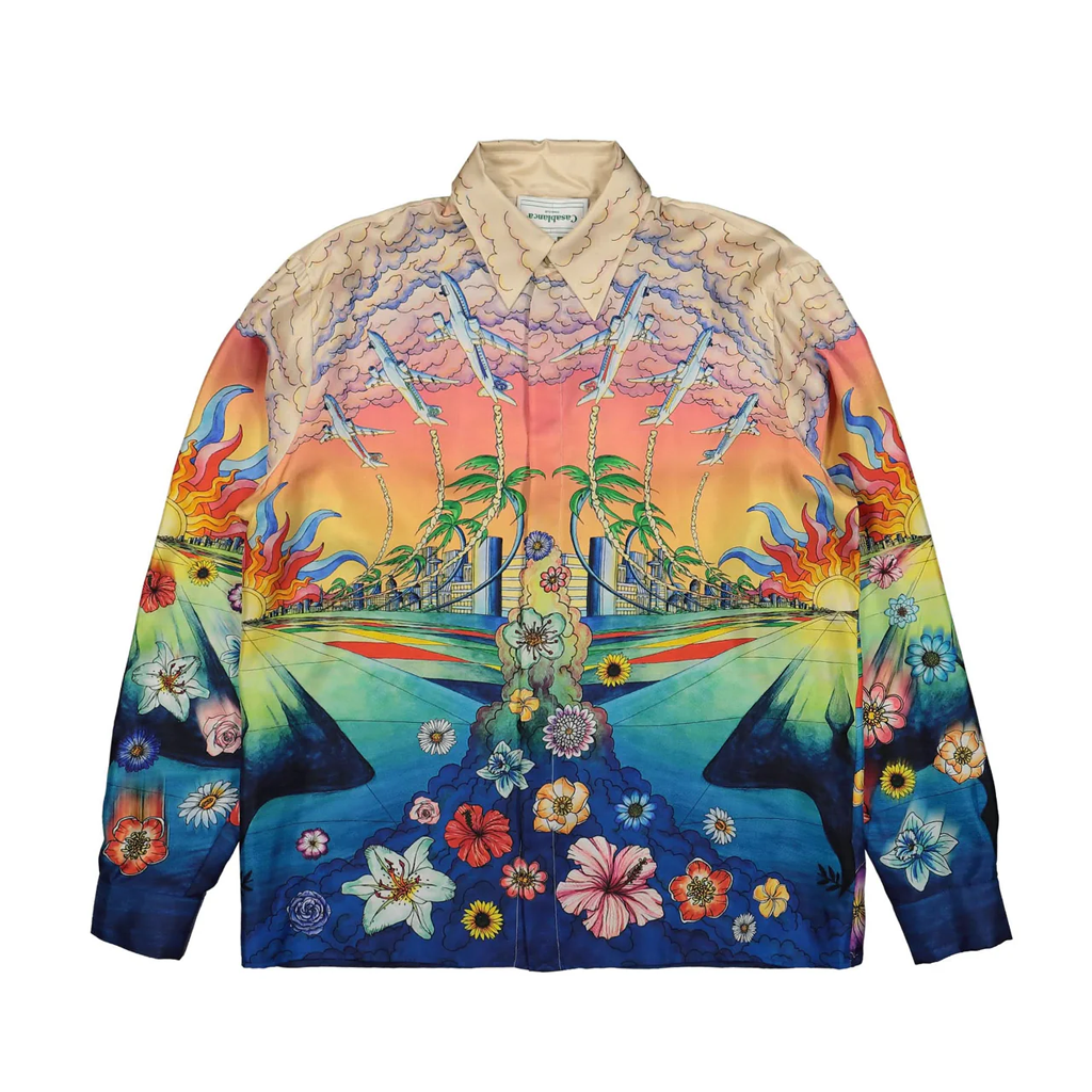 Men's CASABLANCA Long Sleeved Silk Shirt #3464