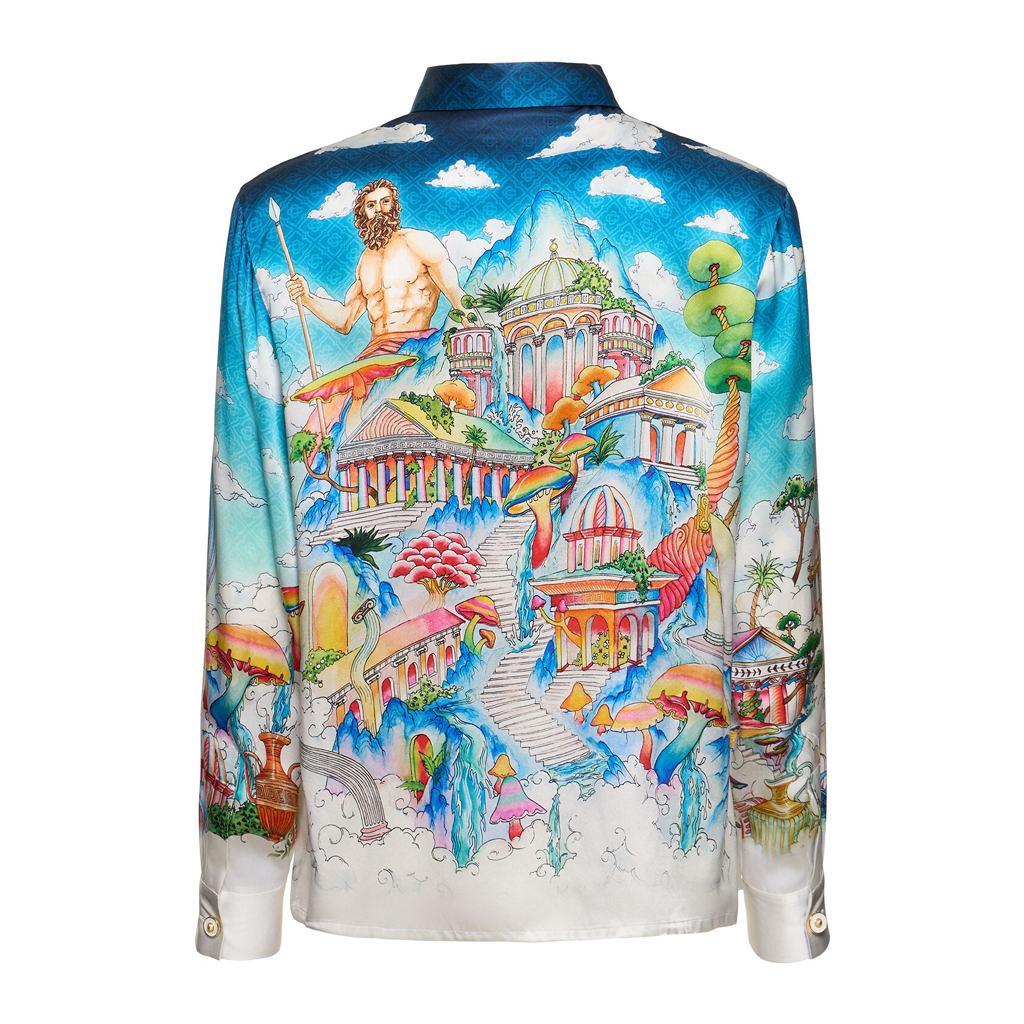 Men's CASABLANCA Long Sleeved Silk Shirt #3503