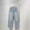 Louis Vuitton Logo-Embroidered Jeans