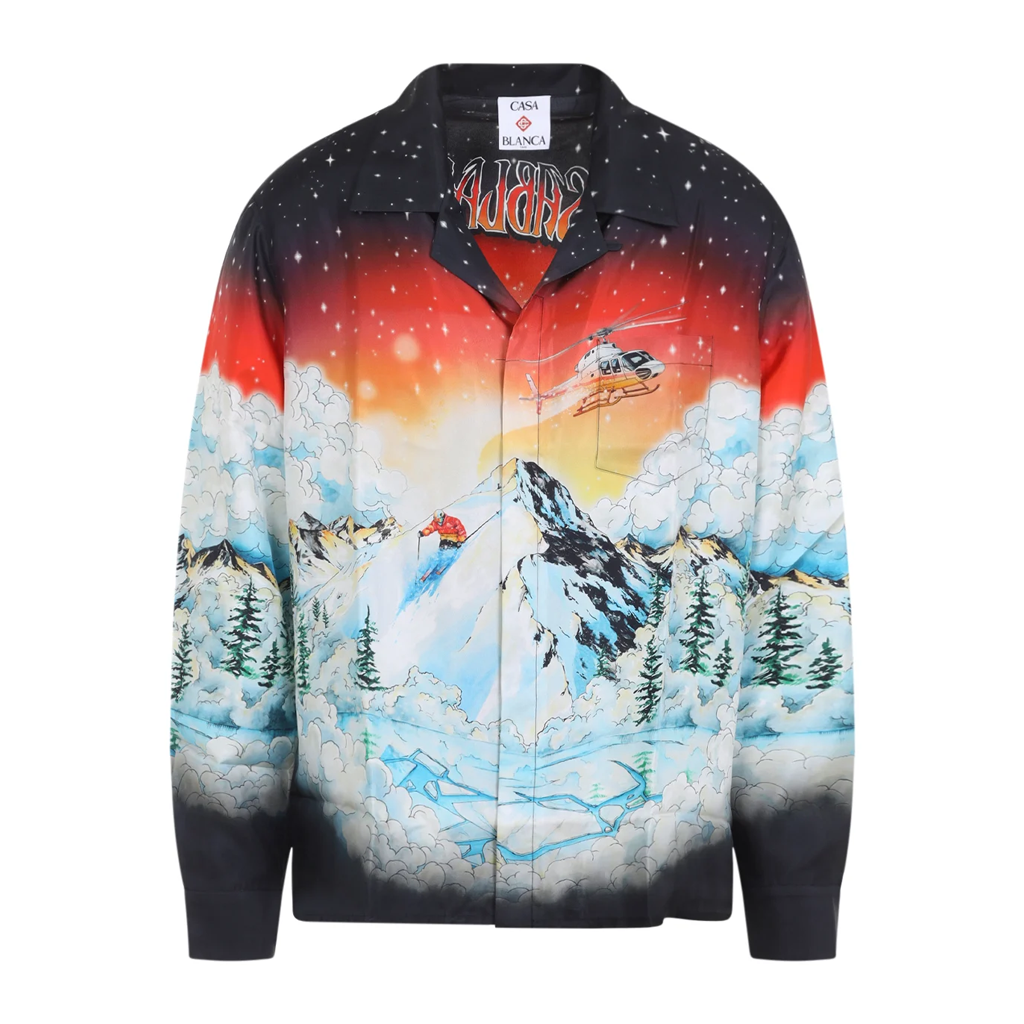 Men's CASABLANCA Long Sleeved Silk Shirt #3569