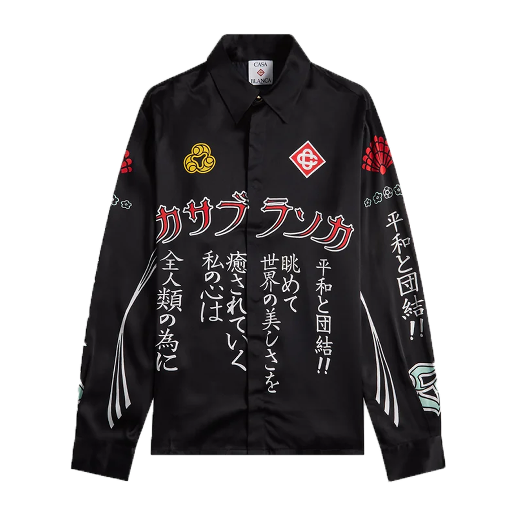 Men's CASABLANCA Long Sleeved Silk Shirt #3570