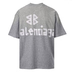 Balenciaga (BLCG) Grey Masking Tape Short-Sleeve T-Shirt