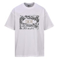 DIOR Short-Sleeve T-Shirt with Front Floral Puffy-Print Letter Logo