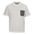 DIOR Yarn-Dyed All-Over Print Short-Sleeve Pocket T-Shirt