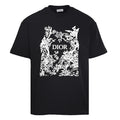 DIOR Floral and Bird Silhouette Print Short-Sleeve T-Shirt