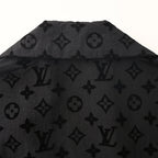 Louis Vuitton Mulberry Silk Short-Sleeve Shirt