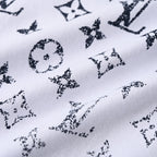 Louis Vuitton Gradient Shoulder-Letter Short-Sleeve T-Shirt