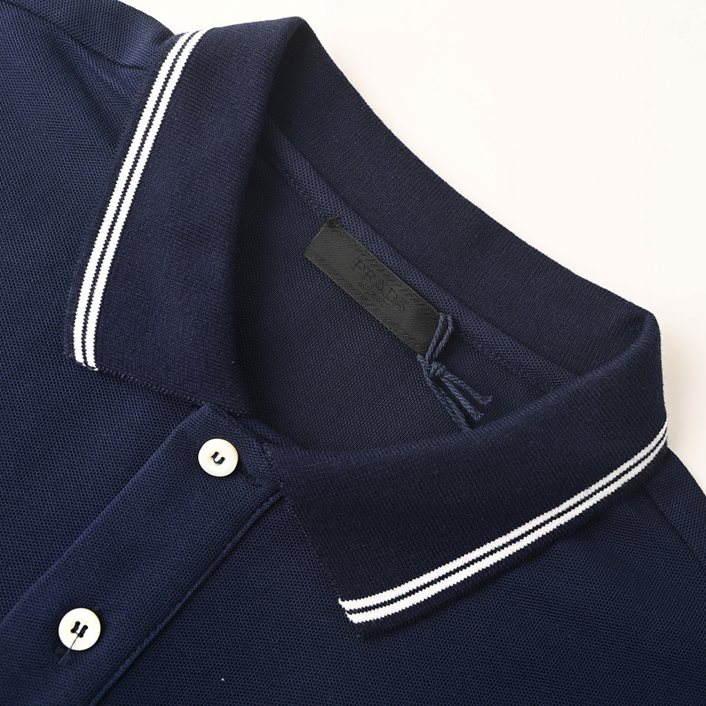 Prada Embroidered Polo Shirt