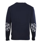 DIOR CD All-Over Jacquard Cotton Knit Crew-Neck Sweater