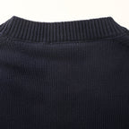 DIOR CD All-Over Jacquard Cotton Knit Crew-Neck Sweater