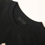 PRADA Inverted Triangle Logo Embroidered T-Shirt