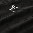 Louis Vuitton All-Over Monogram Short-Sleeve T-Shirt with Embroidered Clover Accents
