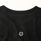 Louis Vuitton All-Over Monogram Short-Sleeve T-Shirt with Embroidered Clover Accents