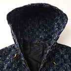 Louis Vuitton 25FW All-Over Flocked Jacquard Denim Jacket