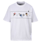 Fendi Roma Gelato Embroidered T-Shirt — White