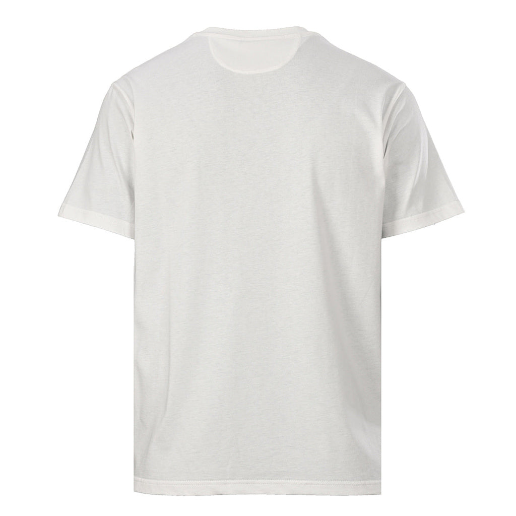 Fendi Roma Floral Embroidered Logo T-Shirt — White