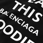 Balenciaga Oversized Logo Pullover Hoodie