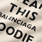 Balenciaga Oversized Logo Pullover Hoodie