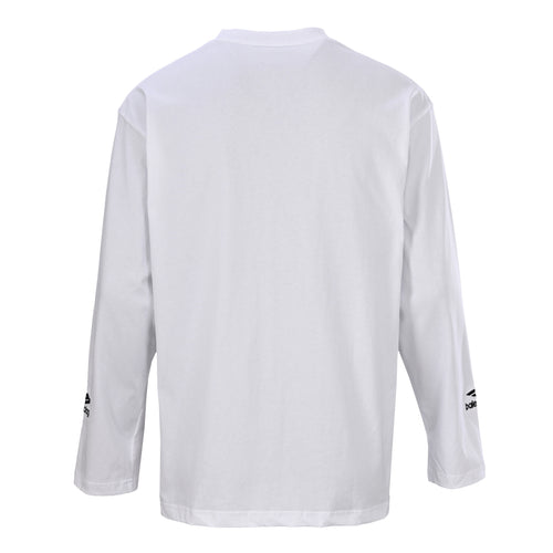 Balenciaga Large-Scale Logo Print Cotton Jersey Hoodie