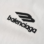 Balenciaga Large-Scale Logo Print Cotton Jersey Hoodie