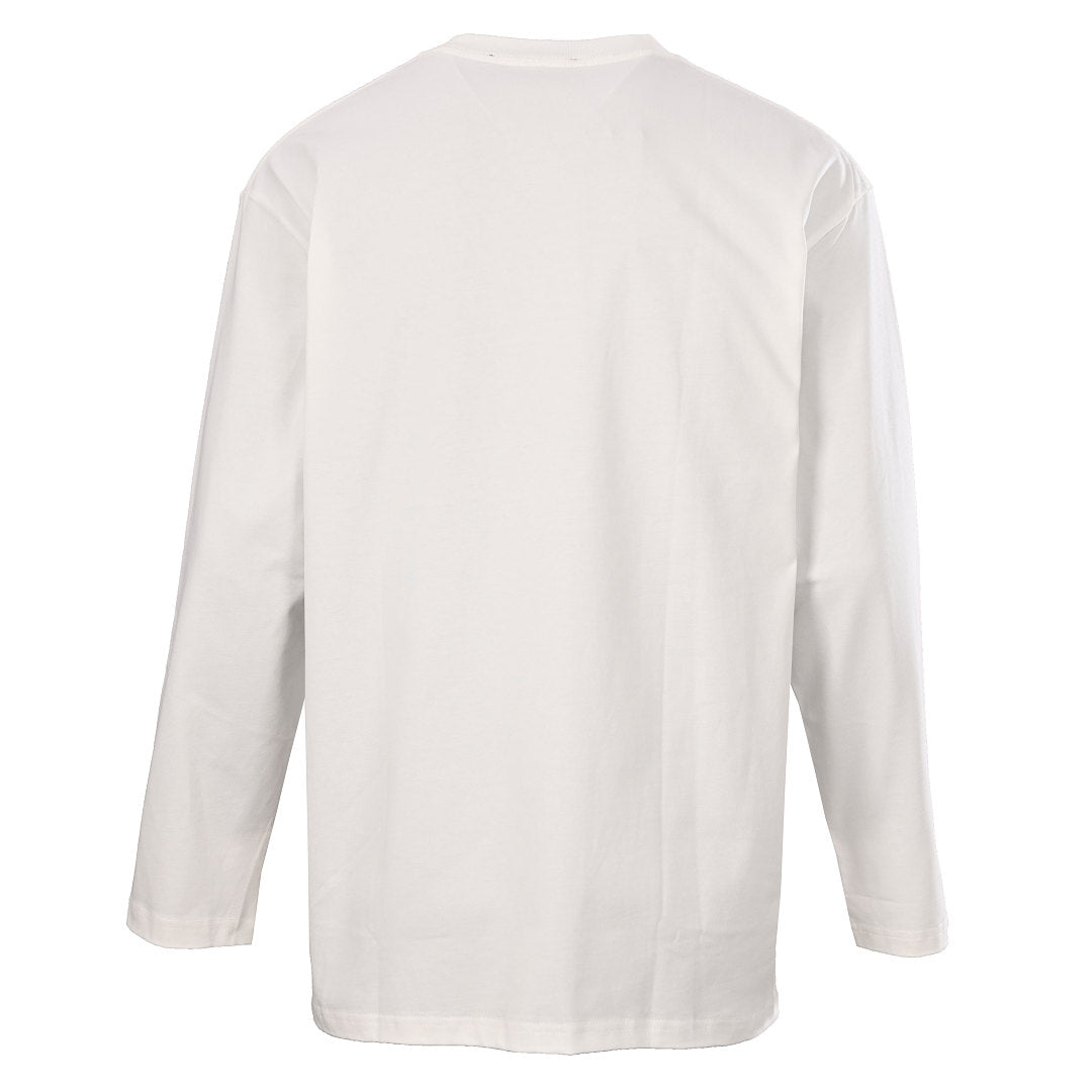 Prada Long-Sleeve T-Shirt with Re-Nylon Chest Pocket and Triangle Logo