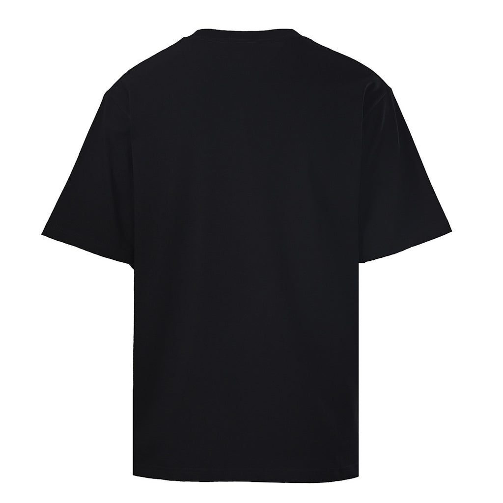 Prada Striped Panel T-Shirt with Triangle Logo