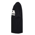 Prada Striped Panel T-Shirt with Triangle Logo