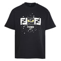 Fendi Roma FF Monogram Bag Bugs Graphic T-Shirt — Off-BLACK