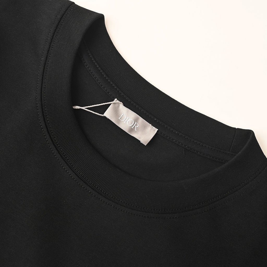 Dior Graffiti Letter Short-Sleeve T-Shirt