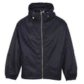DIOR CD Oblique Tonal Jacquard Hooded Zip Jacket in Black