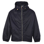 DIOR CD Oblique Tonal Jacquard Hooded Zip Jacket in Black