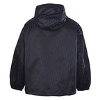 DIOR CD Oblique Tonal Jacquard Hooded Zip Jacket in Black
