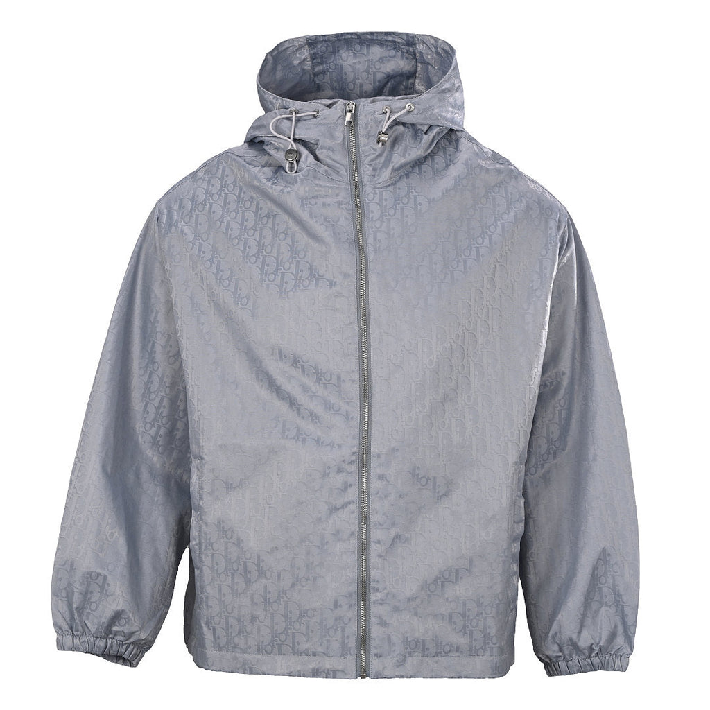 DIOR CD Oblique Tonal Jacquard Hooded Zip Jacket