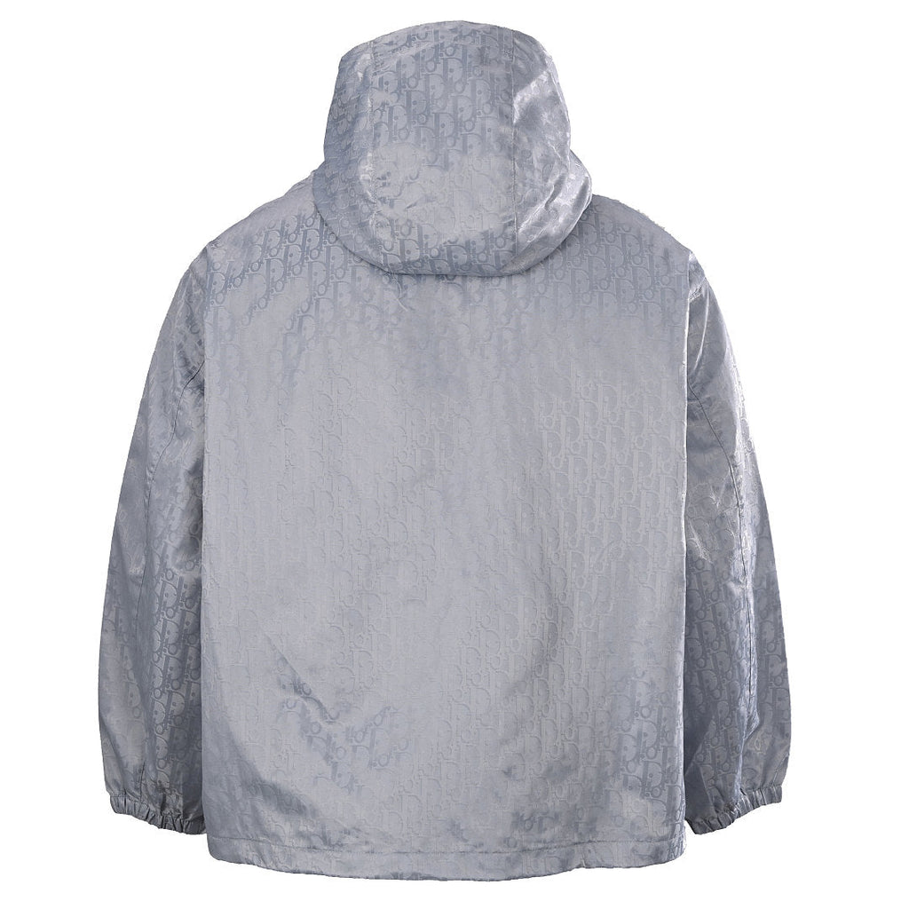 DIOR CD Oblique Tonal Jacquard Hooded Zip Jacket