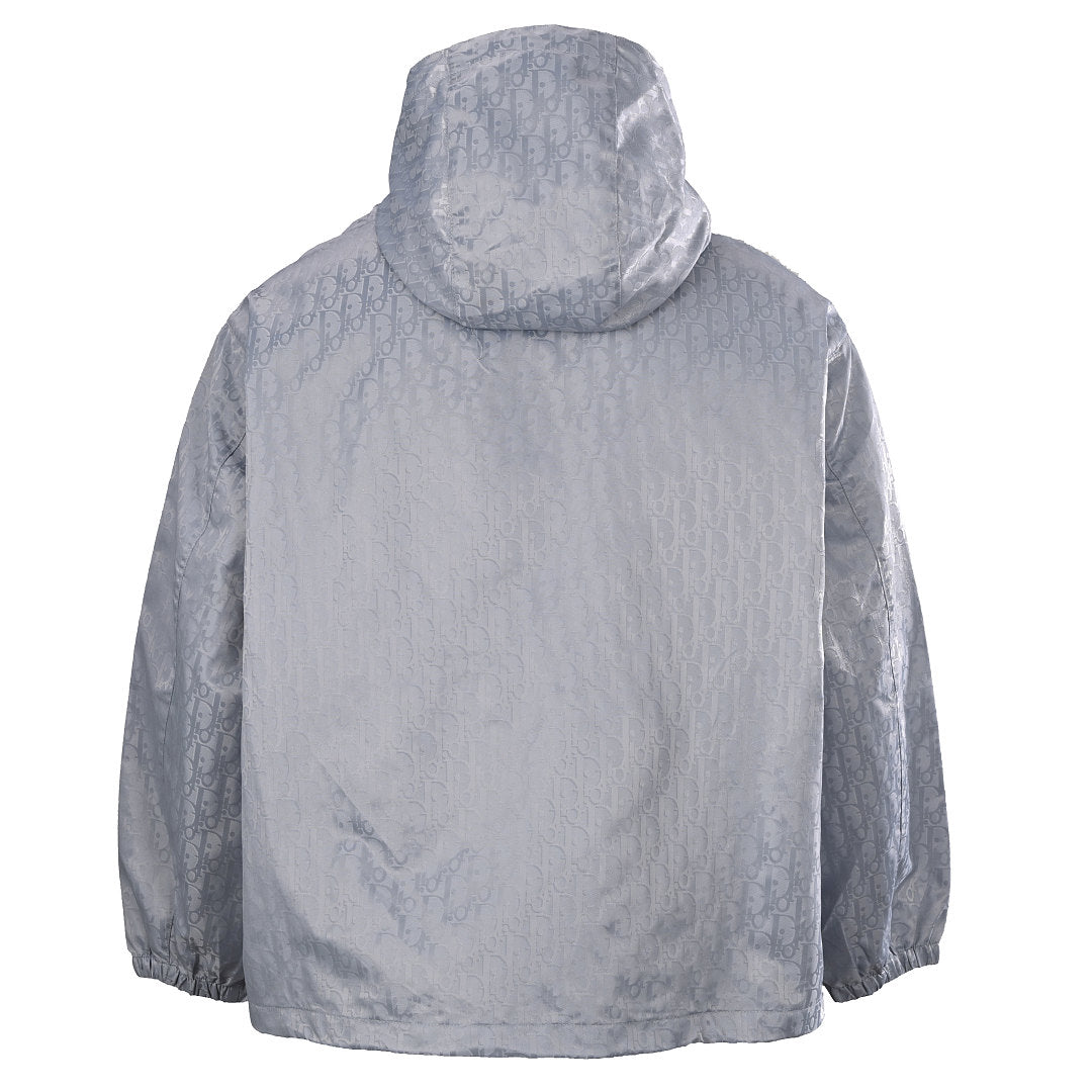 DIOR CD Oblique Tonal Jacquard Hooded Zip Jacket